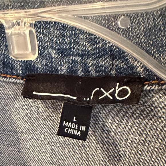 RXB Blue Jean Jacket with Multicolor Embroidery - Picture 4 of 7